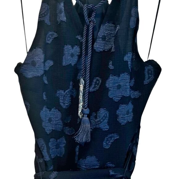 Lauren Ralph Lauren Floral Tiered Jacquard Gown Halter Dress Women's Size 8 NWT - Picture 3 of 16